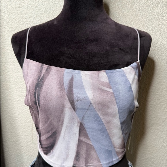 Elegant Multicolor Spaghetti Strap Top - Picture 1 of 5